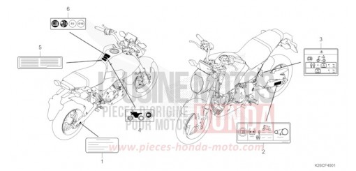 CAUTION LABEL (ED) MSX125AR de 2024